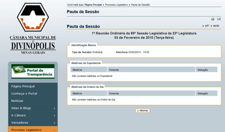 Câmara de Divinópolis abre ano legislativo sem projetos na pauta camara começa